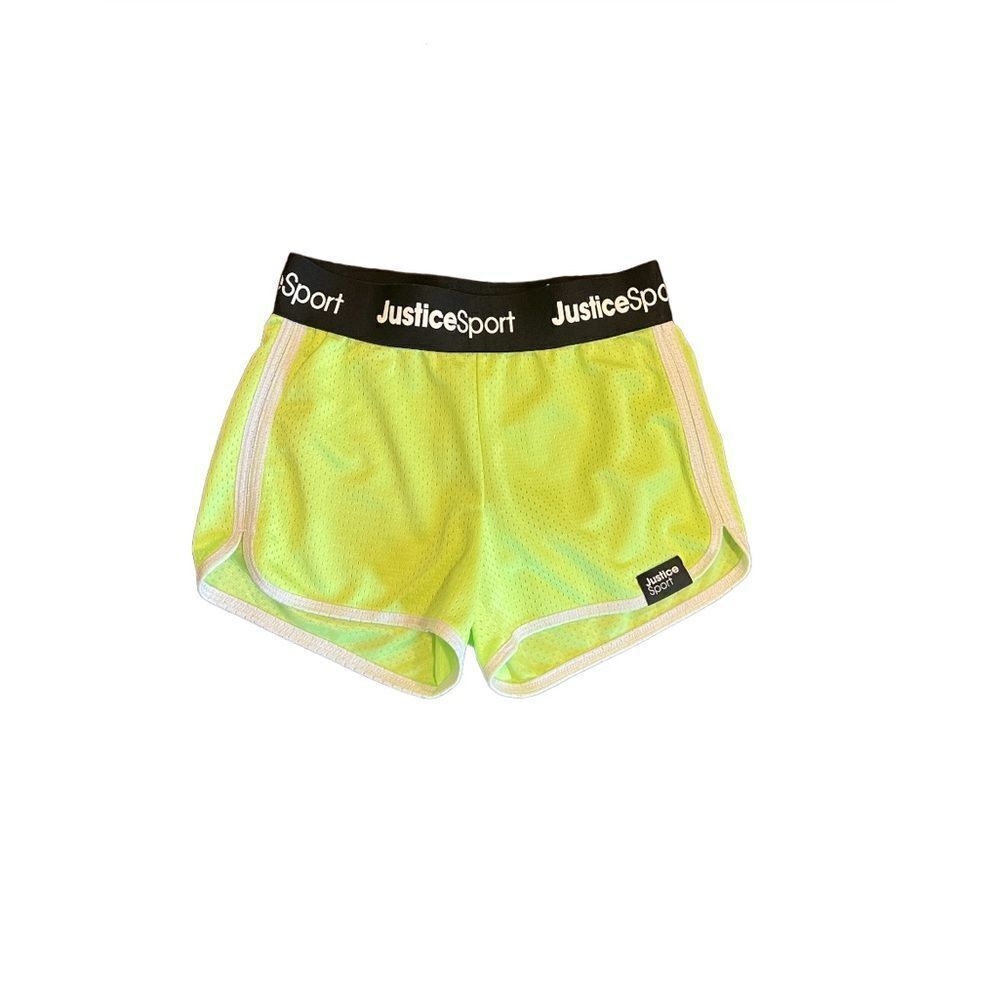 JUSTICE SHORTS GIRLS SIZE SMALL BUNDLE OF 2 PINK AND YELLOW NEW - Picture 5 of 7